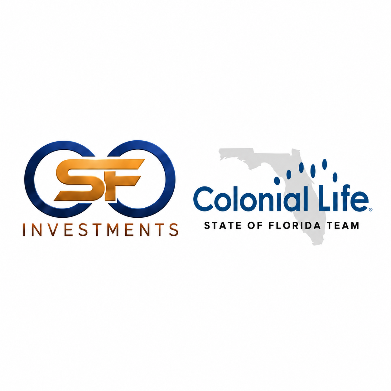 SF Investments and Colonial Life State of Florida Team logos